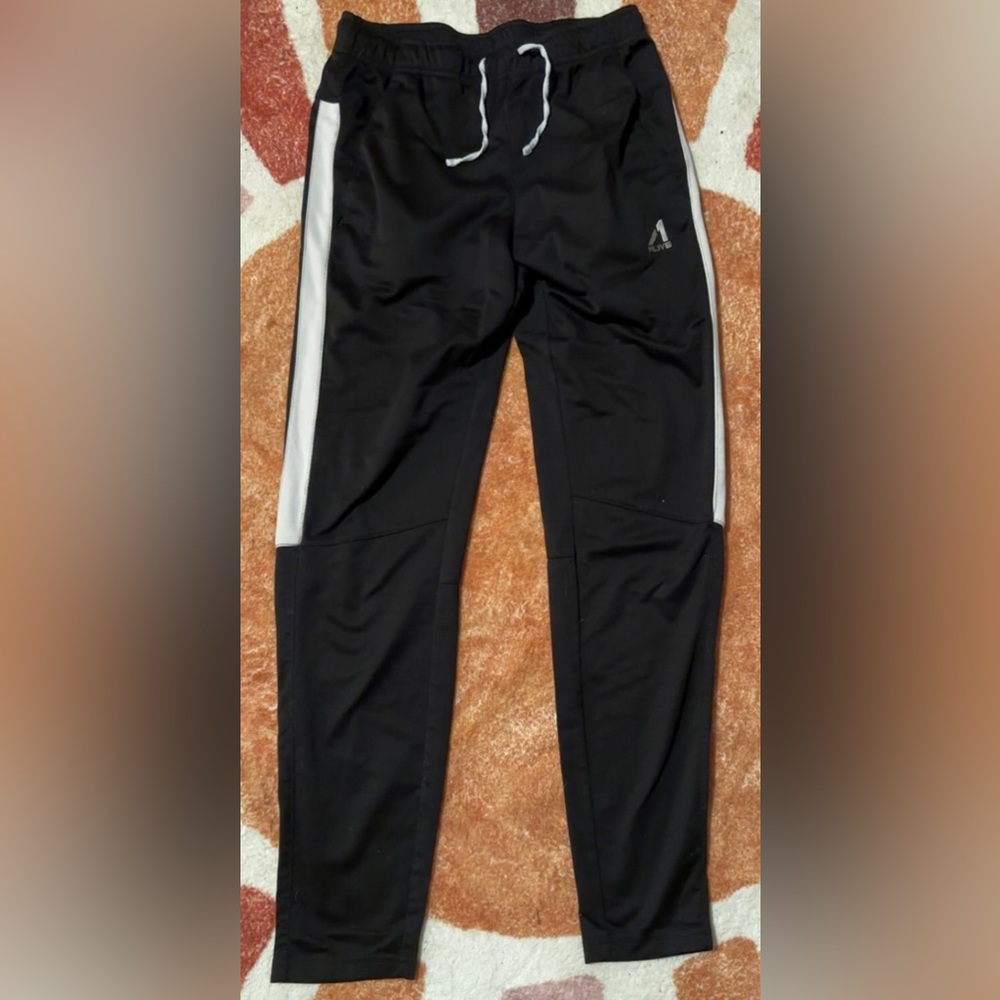 Black and white joggers